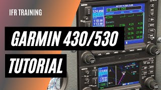 How to use the Garmin GNS 430 530 GPS  GNS 430530 Tutorial  IFR GPS [upl. by Winfrid]