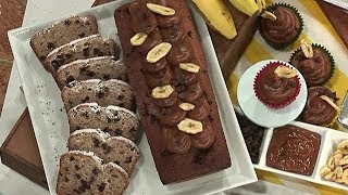 Budín de bananas con chips de chocolate  Morfi [upl. by Flatto322]