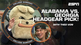 Lee Corsos SEC Championship headgear pick with Theo Von 🏈🍿  College GameDay [upl. by Jaquelin]