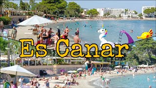 Es Canar Ibiza Walk TOurEs Canar BeachTop Tourist Destination IBIZASpain [upl. by Elsinore]