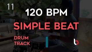 120 BPM Drum Beat  Simple Straight [upl. by Vitoria]