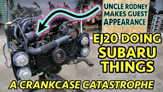 KNOCK KNOCK BANG Destroyed JDM Subaru WRX EJ20X Turbo Engine Teardown [upl. by Kryska]