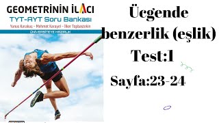 ACİL YAYİNLARİ GEOMETRİNİN İLACİ TYTAYT SORU BANKASİ ÜÇGENDE eşlik test 1 [upl. by Naraa]