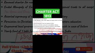 Charter Act 1813  Polity  3  Laxmikant polity upscshortsvideo [upl. by Ahseneuq877]