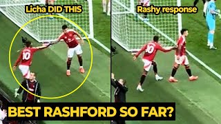 Lisandro Martinez motivated Rashford before he create assists for Garnacho goal against Brentford [upl. by Ltsyrk766]