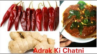 Adrak ki chatni  अदरक की चटनी  सर्दियों की स्पेशल चटनी  Fullthaali [upl. by Zorah722]