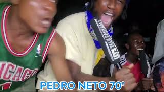 WATCH AS CHELSEA FANS CELEBRATE PEDRO NETO EQUALIZING GOAL AGAINST ARSENAL TO MAKE IT 11 [upl. by Fabiolas]