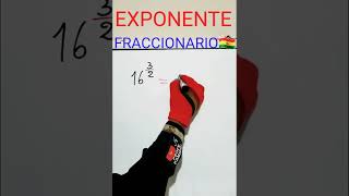 Exponentes Fraccionarios  Muy Facíl🛑🇧🇴 [upl. by Rozella]