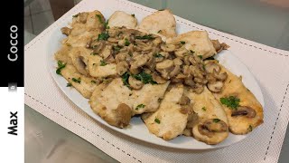 SCALOPPINE di Pollo ai FUNGHI Champignon [upl. by Gibb]