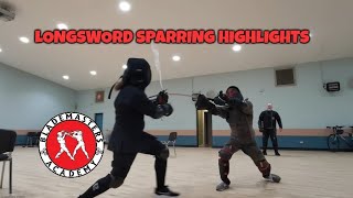 HEMA longsword sparring highlights  Historical Fencing  April 2024 [upl. by Valiant]