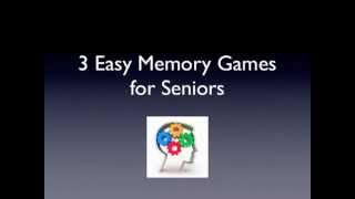 3 Easy Memory Games for Seniors [upl. by Kitchen]