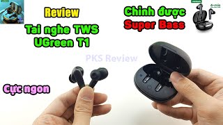 Hướng dẫn sử dụng HiTune T1 Bluetooth 50  Tai nghe không dây 4 mic Chống ồn UGREEN 80651 WS111 T1 [upl. by Ytnom]