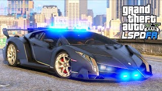 Crazy Police Hypercar Patrol in GTA 5 [upl. by Darla435]