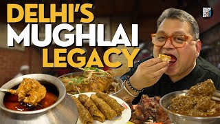 Delhis Ultimate Mughlai Feast ftArorashoaib  Karim Since 1913  Mutton Korma Mutton Seekh Kabab [upl. by Anirpas349]