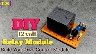 DIY Relay Module12 voltTransistor Based [upl. by Mirth540]