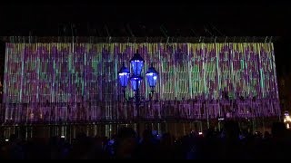 Nürnberg blaue Nacht 2018  Musik amp Light Show Hauptmarkt [upl. by Pauline]