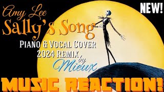 SUCH DEVINE🧡Sally’s Song🎃Amy Lee  PianoampVocal Cover ‘24 Remix by MieuxNew  Music Reaction🔥 [upl. by Renferd]