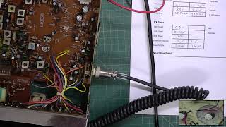 Audioline 341 CB2781 UK FM CB radio  repair recap amp service alignment set no 2 [upl. by Urana]