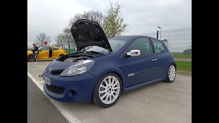 Clio 3 RS  Circuit de Clastres  Coaching avec Guillaume Léger [upl. by Worrad813]