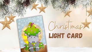 Kerstkaart met Creative Craftlab en lichtjes CCLFRCD547 amp CCLFRCD420 [upl. by Delwyn]