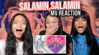 BINI  Salamin Salamin Official Music Video  REACTION [upl. by Ynnig]