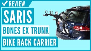 Saris Bones EX Trunk Bike Rack Carrier Mount 3 Bikes Black 803 Review [upl. by Lizzy]