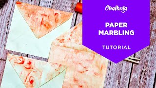 How To Apply The Paper Marbling Art Technique [upl. by Thomsen]