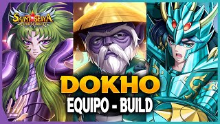 BUILD Y FORMACION PARA DOHKO  VIEJO MAESTRO  SAINT SEIYA LEGEND OF JUSTICE [upl. by Meelas]