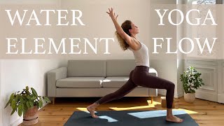 Water Element Yoga Fluid Vinyasa  35 Min Sacral Yoga Flow [upl. by Wilkison]