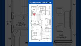 South facing house plan with vastu houseplan  First floor  Duplex house  3bhk [upl. by Oidualc]