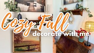 NEW ✨ 2024 COZY FALL DECORATE WITH ME  FALL DECORATING IDEAS [upl. by Dorise940]