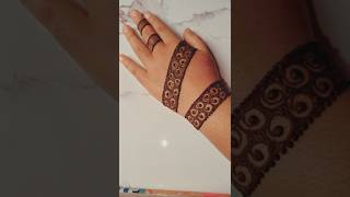 simple back hand mehandi design [upl. by Icam]