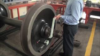 How to use Wheel Diameter Gauge to measure wheel diameter of Railway Rolling stock [upl. by Trebornhoj975]