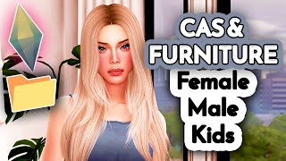 Sims 4 Huge CC Folder  CAS amp Furniture  Female Male Kids Maxis Alpha Cc Folder Download The Sims 4 [upl. by Marius]