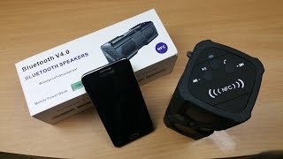 ELEGIANT Portable Outdoor Sport Boombox NFC Wireless Bluetooth Speaker review [upl. by Bannasch70]