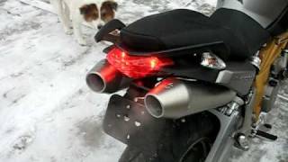 APRILIA SHIVER LEO VINCE EXHAUST [upl. by Notreb206]