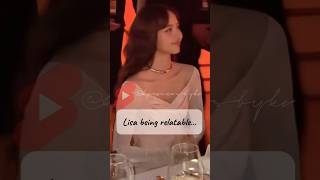 Lisa being relatable 😂 lisa bulgari kpop [upl. by Polash267]