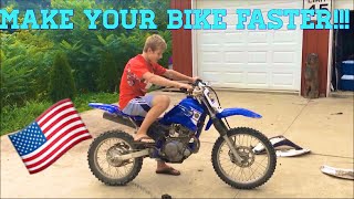 Dirtbike airboxon modificationMUST WATCH [upl. by Shewmaker600]