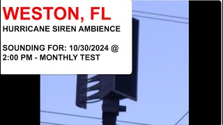 Weston FL  Siren Ambience  Whelen WS3016s Alert FS Modulator 3012 HiLo amp TG Red Alert [upl. by Brick144]