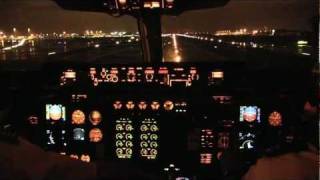 Brussels Airlines Avro RJ100 BRU to OSL cockpit takeoff and landing FULL HD [upl. by Lama]