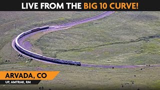 ArvadaBig 10 Curve CO USA  Virtual Railfan LIVE [upl. by Cochard]