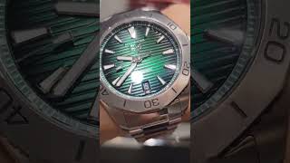 Tag Heuer Aquaracer 40mm Green Edition Automatic Watch greenday tagheuer aquaracer [upl. by Wesa]