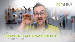 Dürfen TerrassenPlatten waagerecht verlegt werden [upl. by Nosmoht]