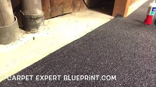 HOW TO TRANSITION CARPET TO CONCRETE [upl. by Haerr]