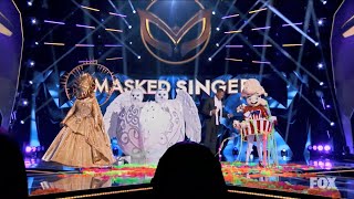 The Masked Singer 4  Snow Owls Sun Popcorn Sing Pink [upl. by Yenot]