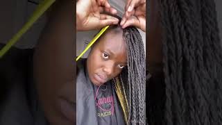 Rope twist Short hair🥰♥️ viral hairstyle trending protectivestyles hair braids shorthair [upl. by Rothenberg]