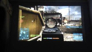 Playing Battlefield 3 on a HD projector  A question about recording gameplay [upl. by Ynnaffit647]