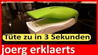 Folien verschweißen in 3 Sekunden Tüten Versiegler im Test Tutorial Nr167 [upl. by Cassidy]