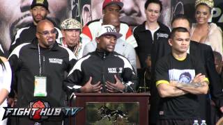 Mayweather vs Maidana full post fight press conference video [upl. by Auhesoj]