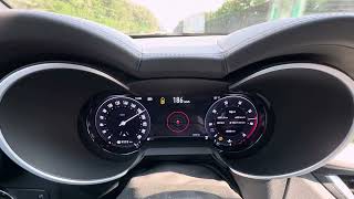 Alfa Romeo Stelvio 2024 100230 acceleration German highway 20 petrol 280 hp [upl. by Lamok956]